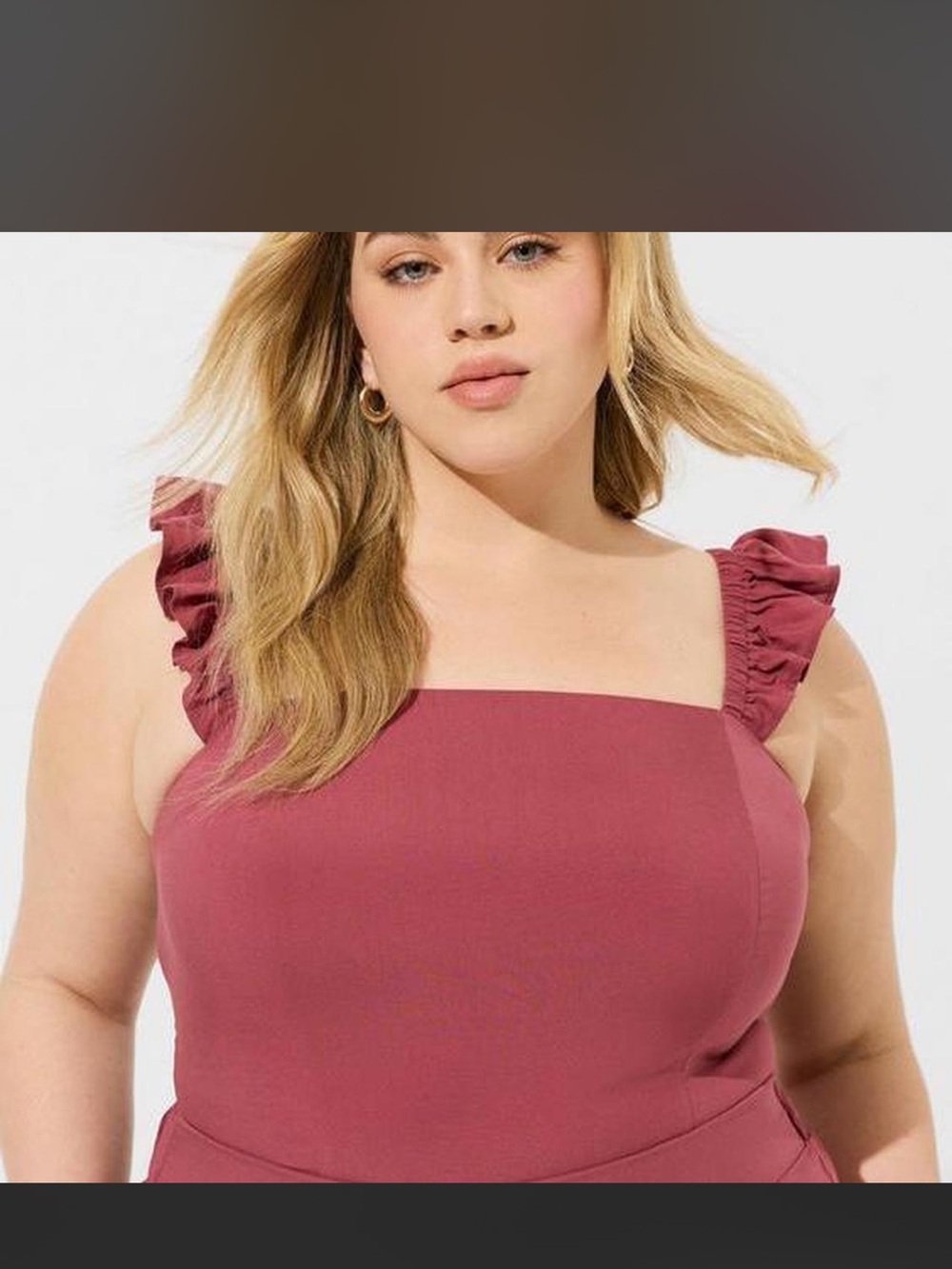 Torrid Ruffle Strap Tank Top 3 - Picture 2 of 7